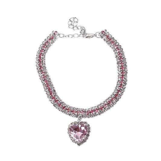 Pet Cats Wedding Pearls Collar Jeweled Dogs Collar Studded Glinting Rhinestones Wedding Necklace Costume Accessories Photo Props