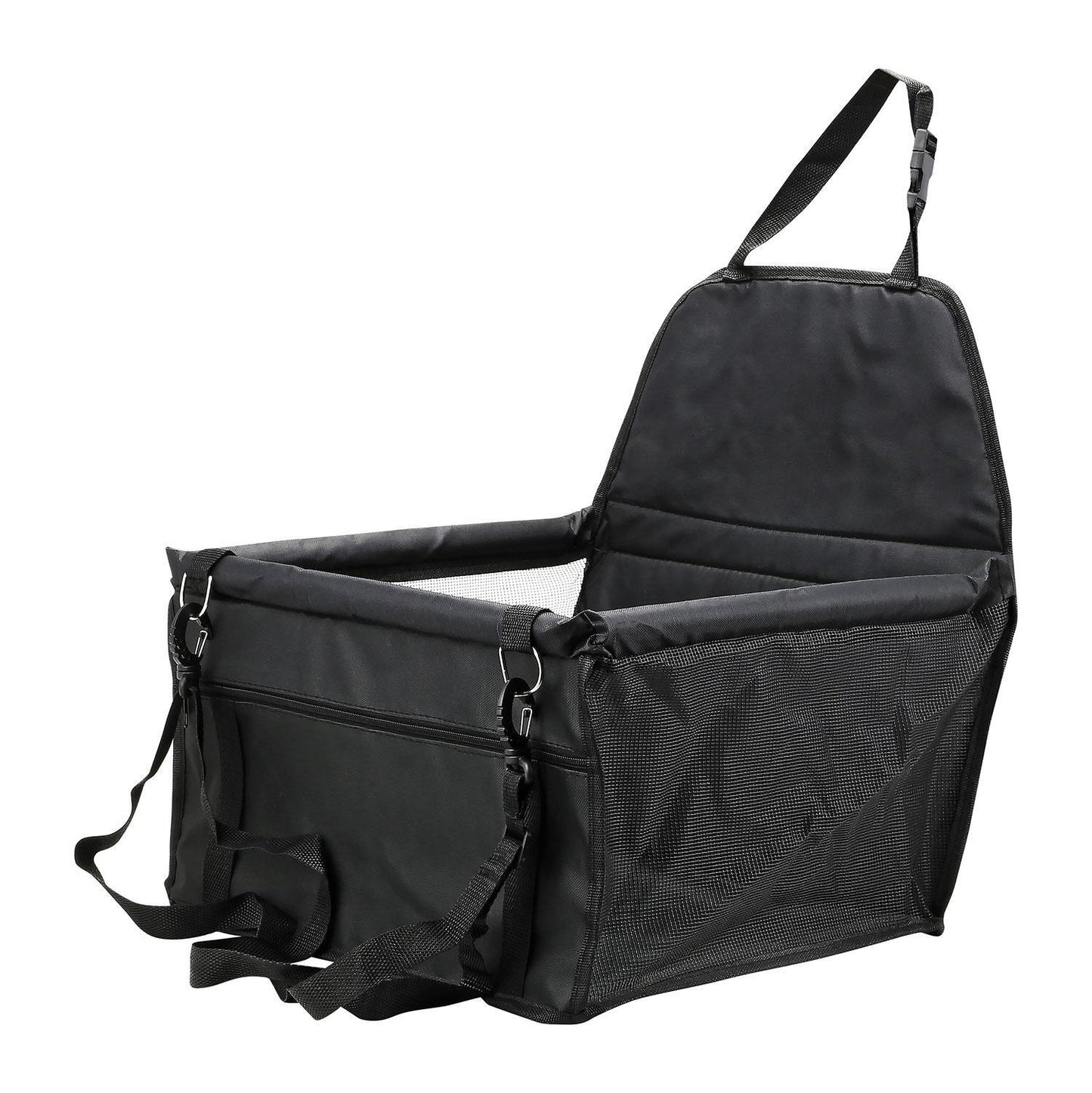 Folding Pet Dog Car Seat Safe Booster Cat Puppy Travel Carrier Bed Bag Basket UK