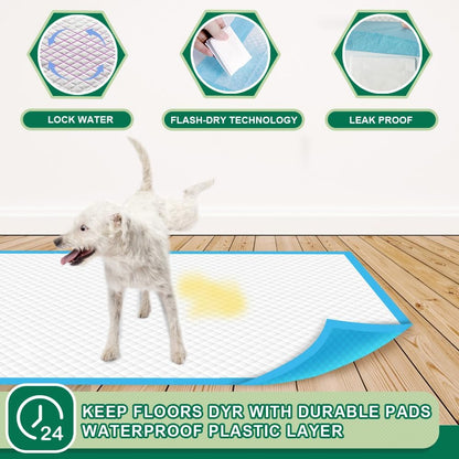 Dog Pee Pads and Puppy Training Pads Super Absorbent & Heavy Duty Potty Pads for Dogs and Pet Pads (Regular 22"X23", 100 Count)