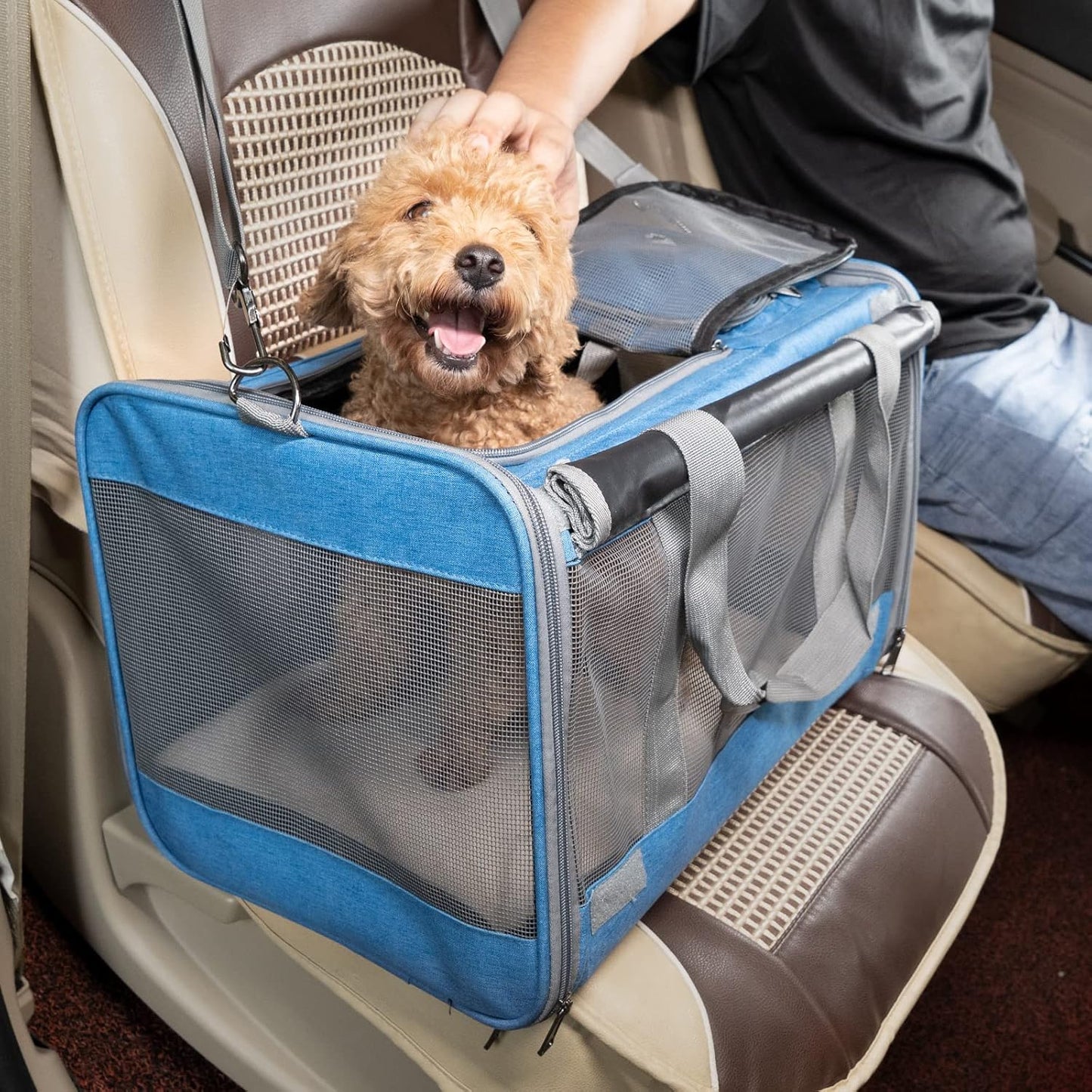 Pet Carrier for Large and Medium Cats, Soft-Sided Pet Carrier for Big Medium Cats and Puppy, Dog Carriers Cat Carriers,Pet Privacy Protection Travel Carrier