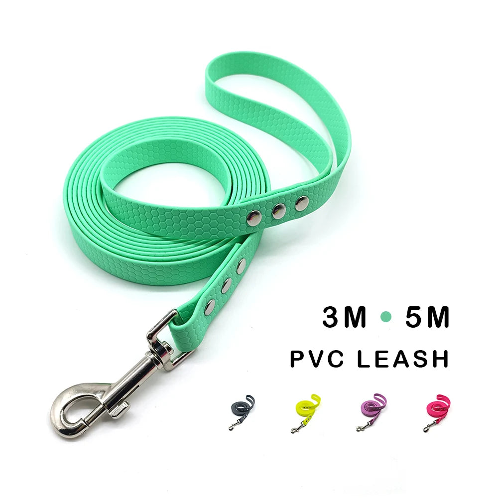 PVC Leash 3M 5M Big Dog Walking Strap Medium Pet Swimming Rope Waterpoof Dog Leashes 3 5 Meters