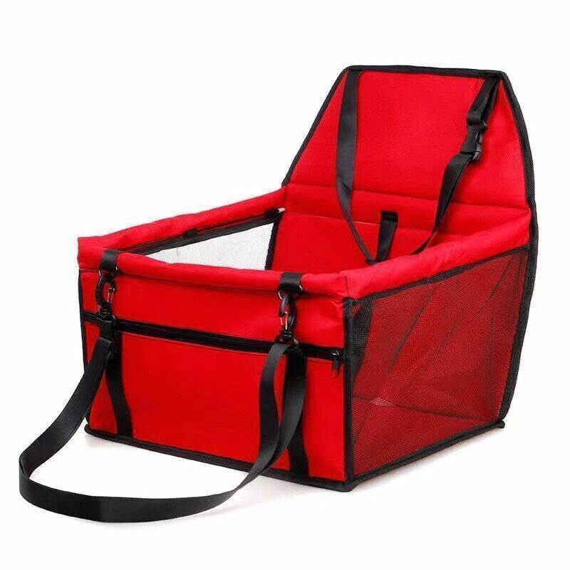 Folding Pet Dog Car Seat Safe Booster Cat Puppy Travel Carrier Bed Bag Basket UK